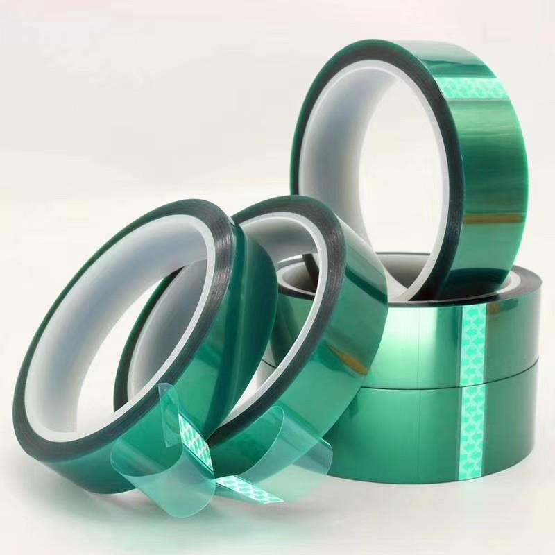 PET Green Polyester Tape with Silicone Adhesive for High Temperature Masking